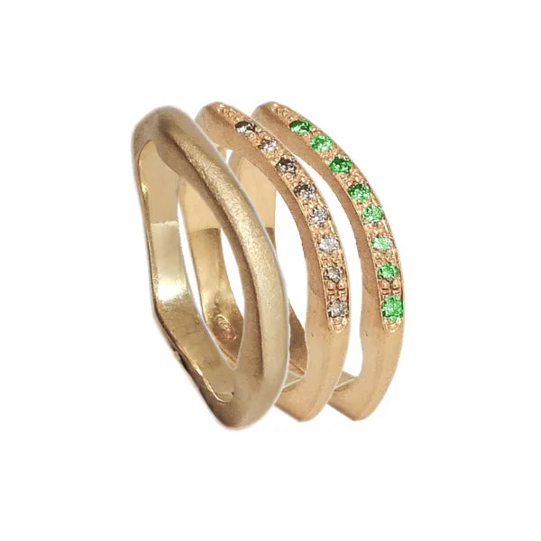 THIN PEBBLES RINGS COMBO 1