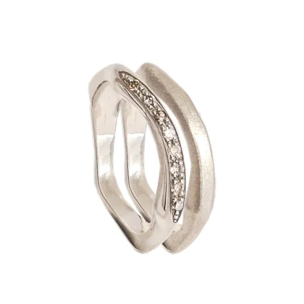 THIN PEBBLES RINGS COMBO 2