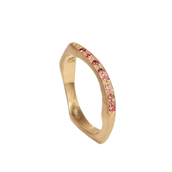 PEBBLES THIN RUBY RING