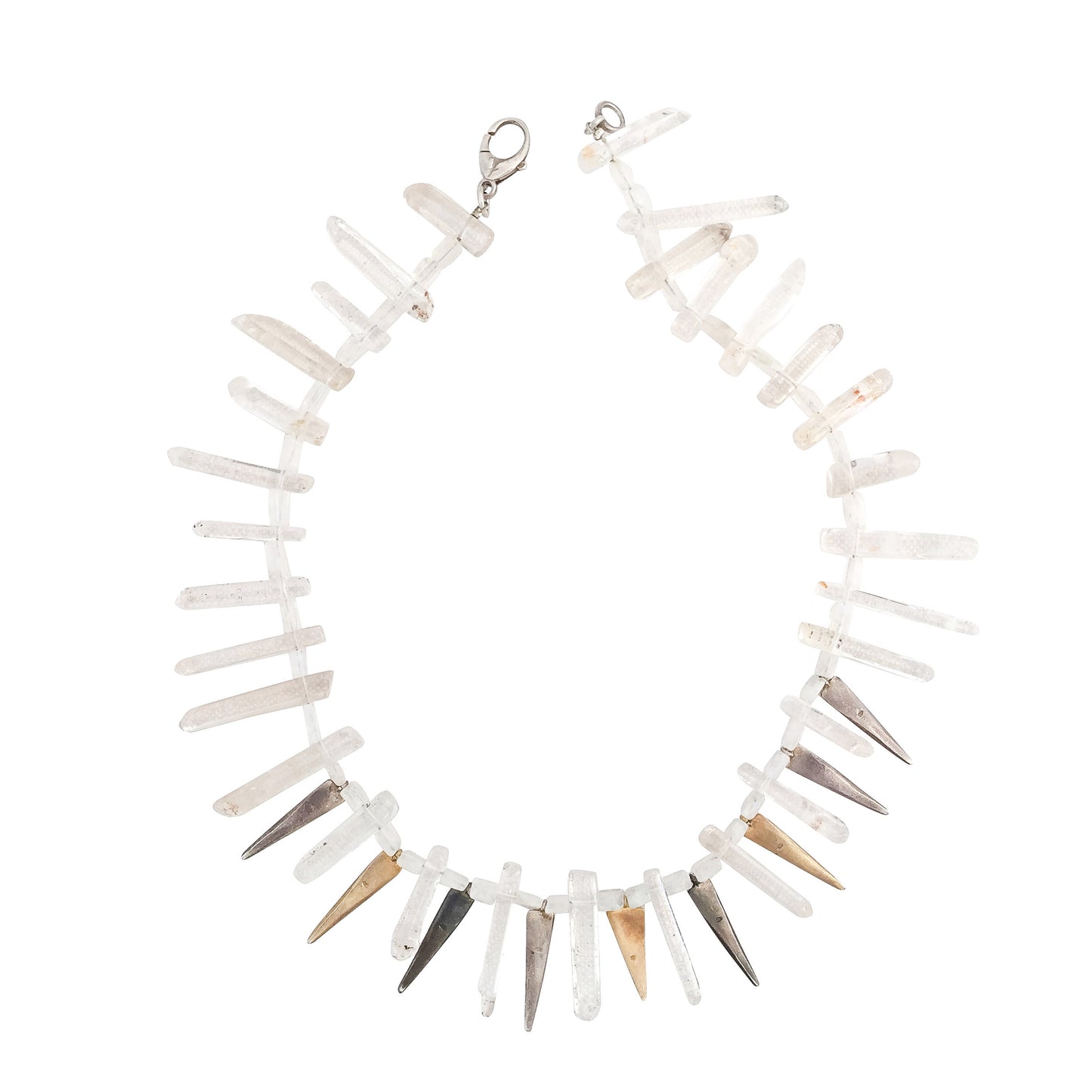 ROCK CRYSTAL ARROWS NECKLACE
