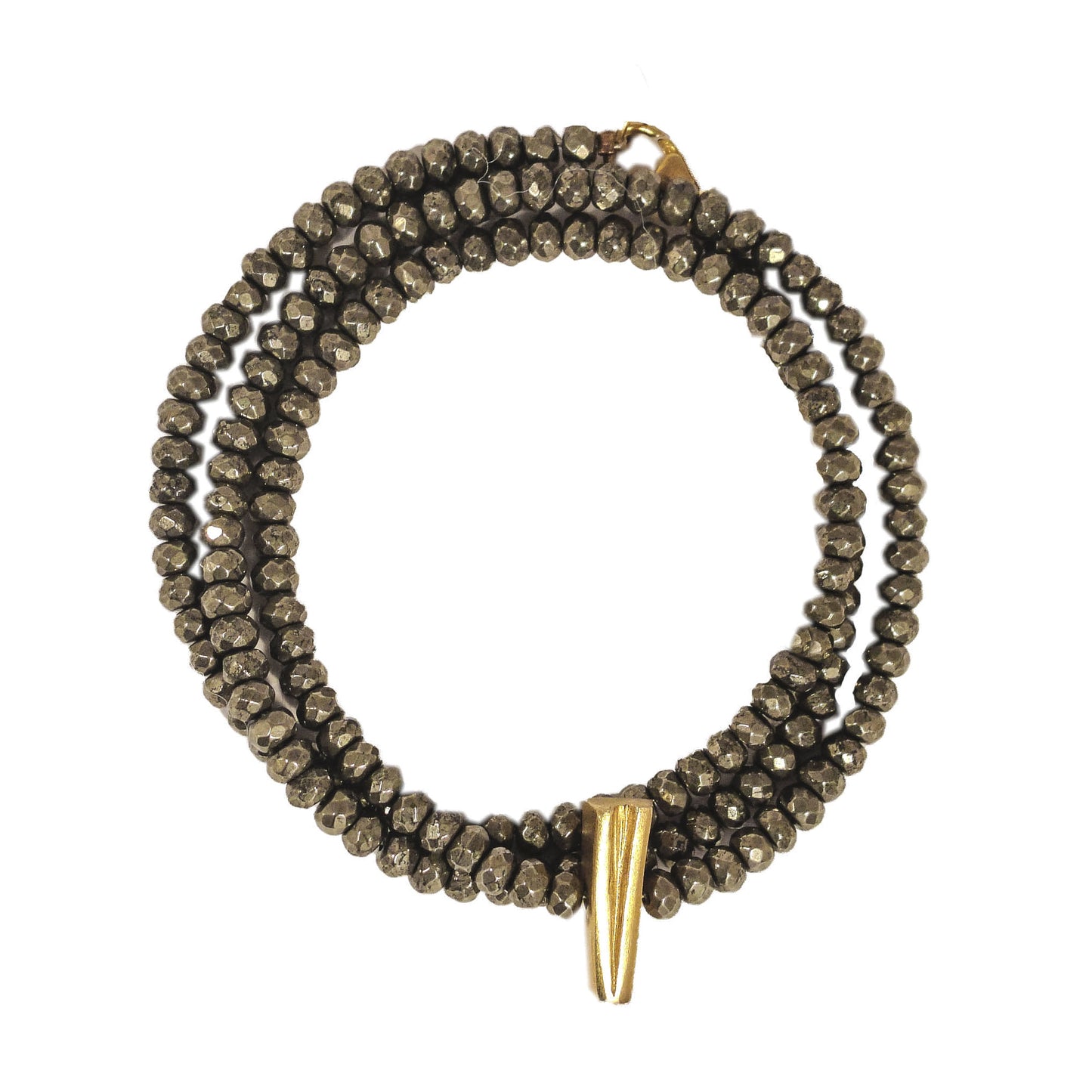 WRAP BONES PYRITE BRACELET