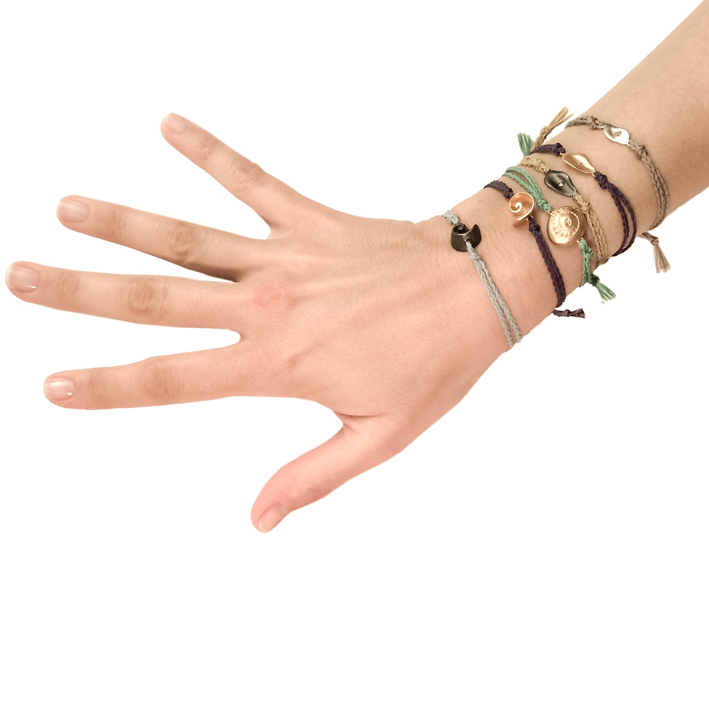 SEASHELL SMALL FLAKE BRACELET STRING I