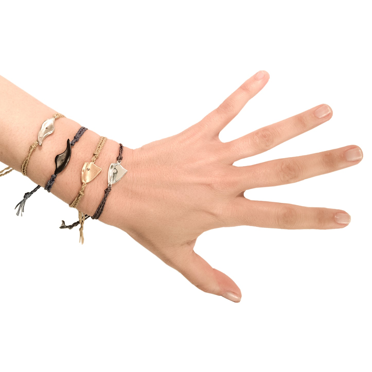 SEASHELL LONG FLAKE BRACELET STRING