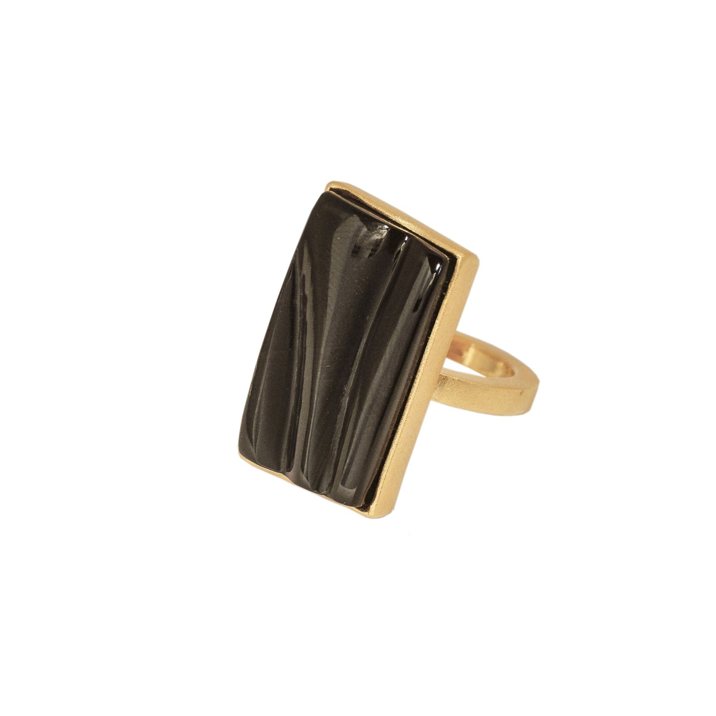 BONES ONYX RING