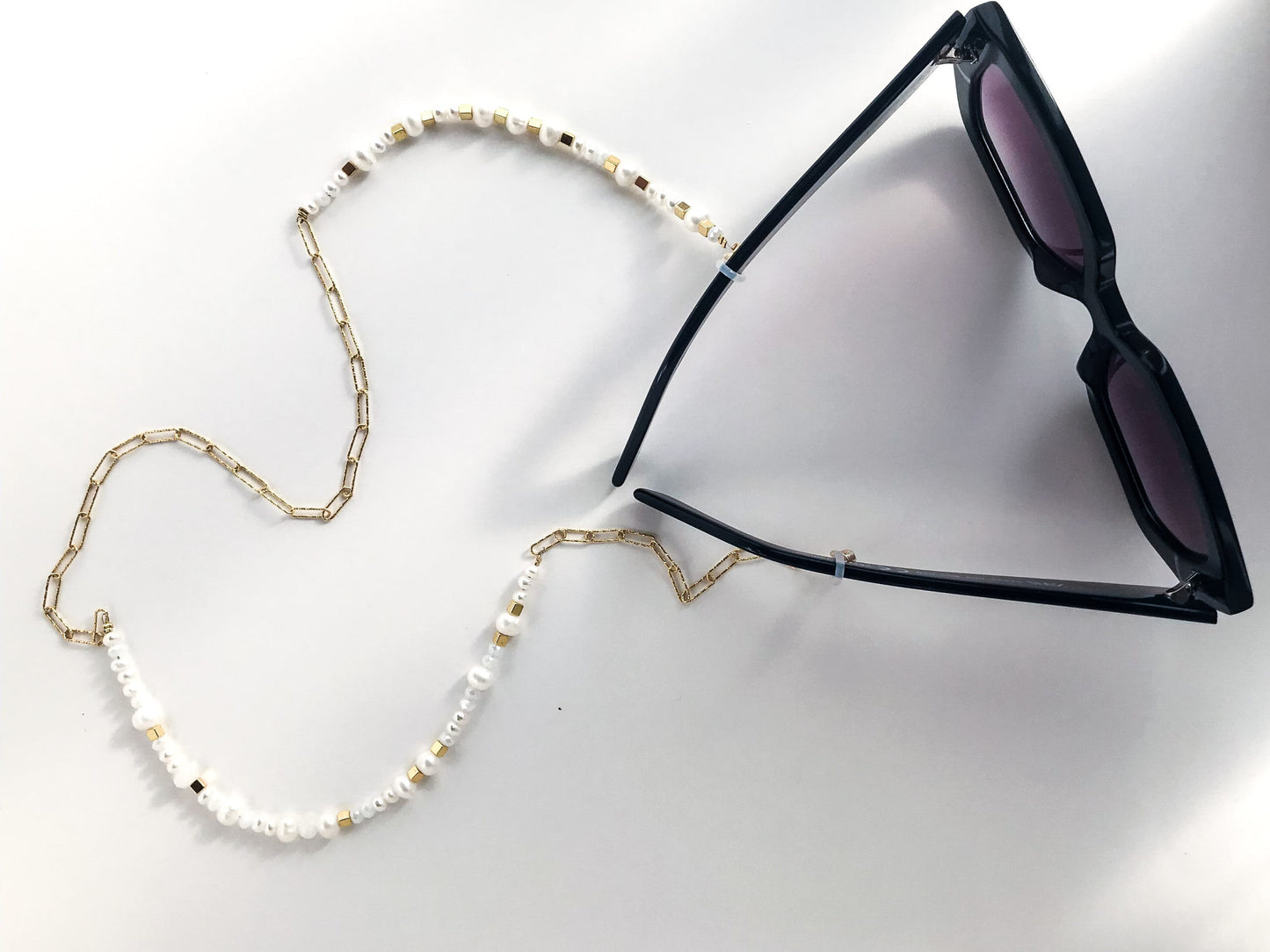 PEARLS & VERMEIL CHAIN