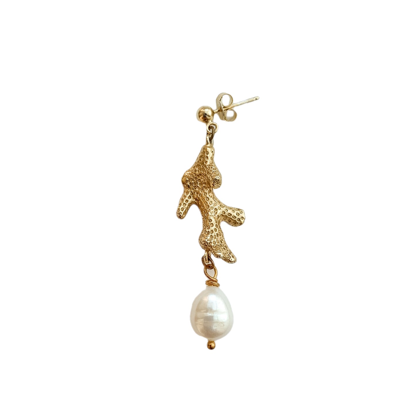 SEASHELLS "Coral" MONO EARRING