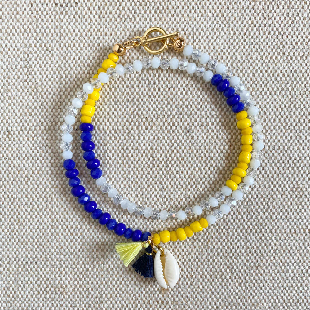 Seashells CHARM wrap bracelet