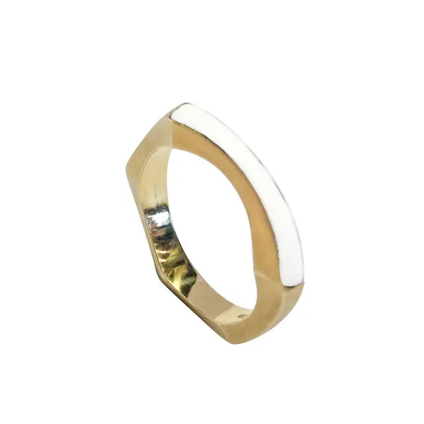 PEBBLES THIN RING ENAMEL