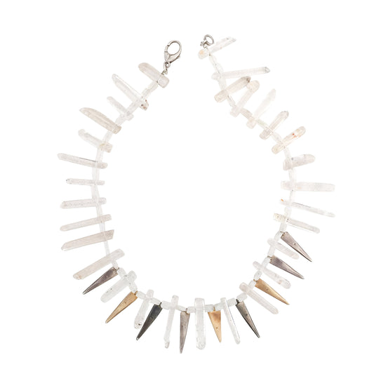 ROCK CRYSTAL ARROWS NECKLACE