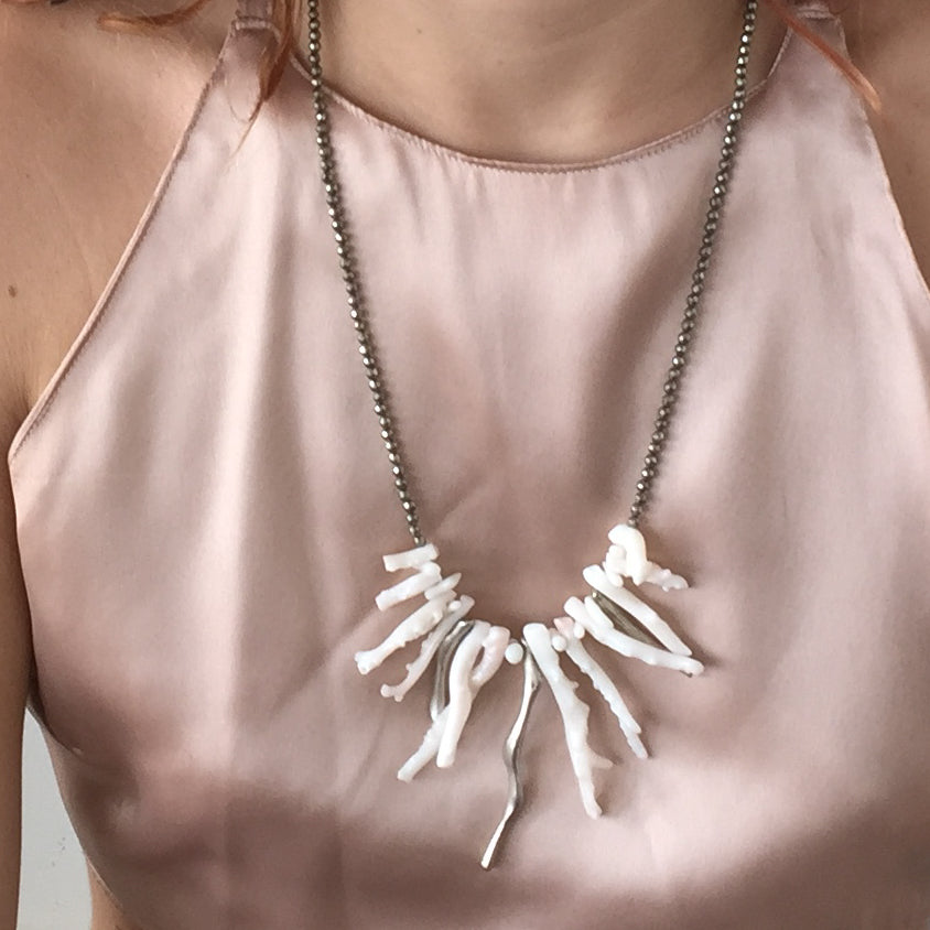 CORAL BRENCH NECKLACE
