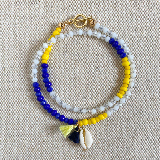 Seashells CHARM wrap bracelet